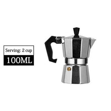 Load image into Gallery viewer, Aluminum Coffee Maker Durable Cafeteira Expresso Percolator Pot Home Office Durable Espresso Maker Practical Moka Coffee Pot
