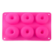 Load image into Gallery viewer, 6 Non-Slip Doughnut Silicone Mold DIY Round Cake Circle Biscuit Muffin Mold Donut Candy Chocolate Ice Cube Molds Kitchen Tool
