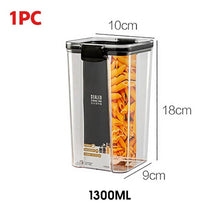 Load image into Gallery viewer, 700/1300/1800ML Food Storage Container Plastic Kitchen Refrigerator Noodle Box Multigrain Storage Tank Transparent Sealed Cans
