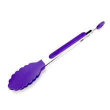 Load image into Gallery viewer, Kitchen Tongs BBQ Tools Silicone Food Grade Non-Slip BBQ Tong Utensil Cooking Clip Clamp Salad BBQ Tools
