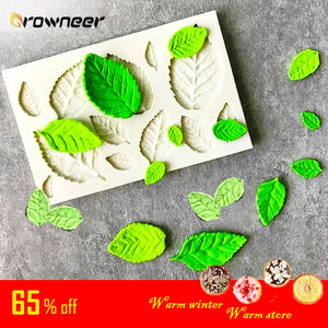 Tree Maple Leaf Mold Silicone Fondant Cake Decorating Tools Chocolate Baking Mould 3D Sugarcraft Resin Clay Homemade Bakeware