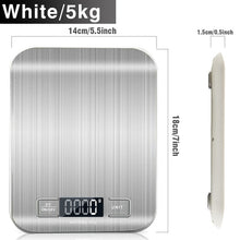 Load image into Gallery viewer, Digital Kitchen Scale, LCD Display 1g/0.1oz Precise Stainless Steel Food Scale for Cooking Baking weighing Scales Electronic
