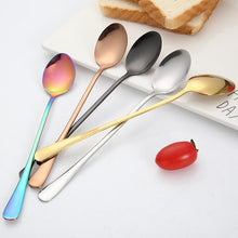 Load image into Gallery viewer, New Vacuum Plating Stainless Steel Coffee Spoon Long Handle Tea Spoons Kitchen Hot Drinking Flatware
