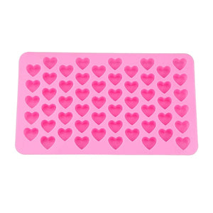 Mini Heart Mold Silicone Ice Cube Tray DIY Chocolate Fondant Mould 3D Pastry Jelly Cookies Baking Cake Decoration Tools 5 Colors
