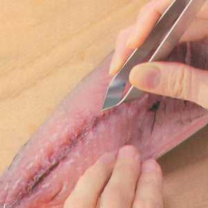 Stainless Steel Fish Bone Tweezers Remover Pincer Puller Tongs Pick-Up Seafood Tool Kitchen Tweezer
