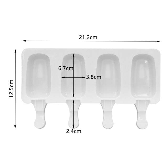 4/8 Cell Magnum Silicone Ice Cream Molds