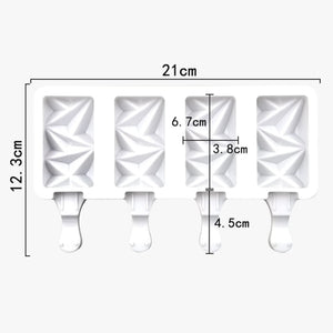 4/8 Cell Magnum Silicone Ice Cream Molds