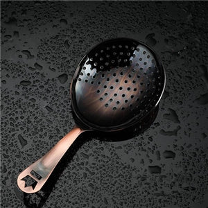 Julep Bar Cocktail Strainer 304 Stainless Steel Copper Plated Gold Plated Black Bar Tool